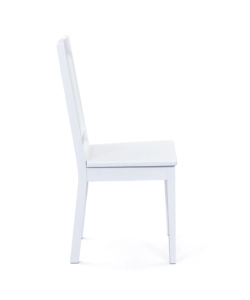 SET 2 SEDIE IN FAGGIO MASSELLO TINTO BIANCO, 42,5X50X95 CM